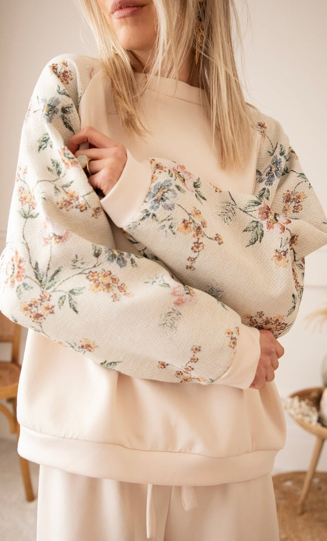 Rosy Belle Beige - Sweater - ellemilla