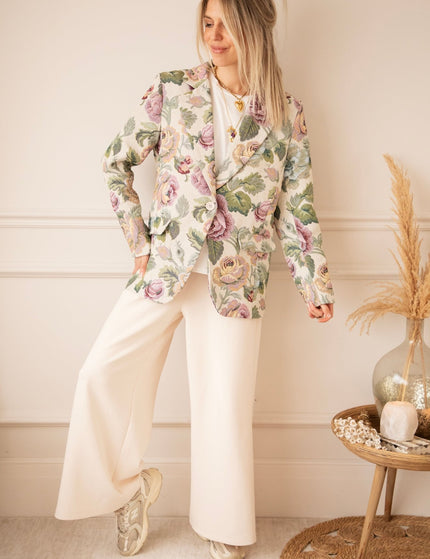 Rosy Belle Green/Pink - Blazer - ellemilla