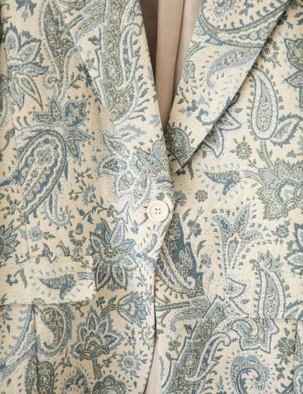 Rosy Belle Paisley Beige/Blue - Blazer - ellemilla