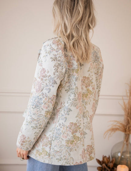 Rosy Belle Soft Blue/Soft Pink - Blazer - ellemilla