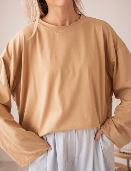 Sadie Basic Camel - Longsleeve - ellemilla