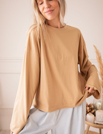 Sadie Basic Camel - Longsleeve - ellemilla