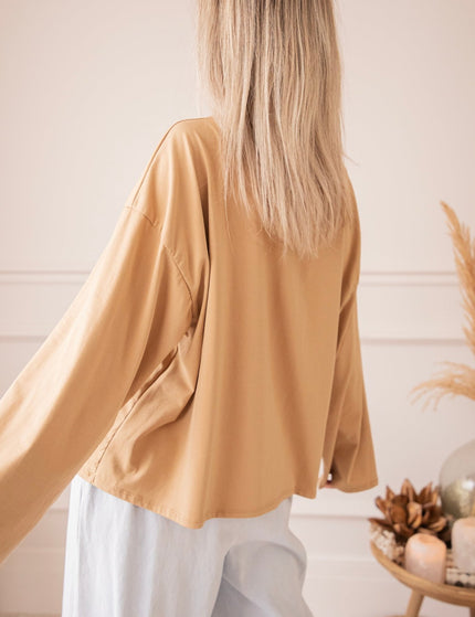 Sadie Basic Camel - Longsleeve - ellemilla