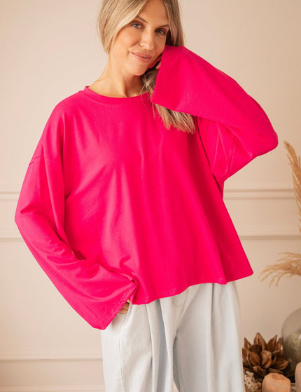 Sadie Basic Fuchsia - Longsleeve - ellemilla