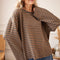 Sadie Stripe Grey/Camel - Longsleeve - ellemilla
