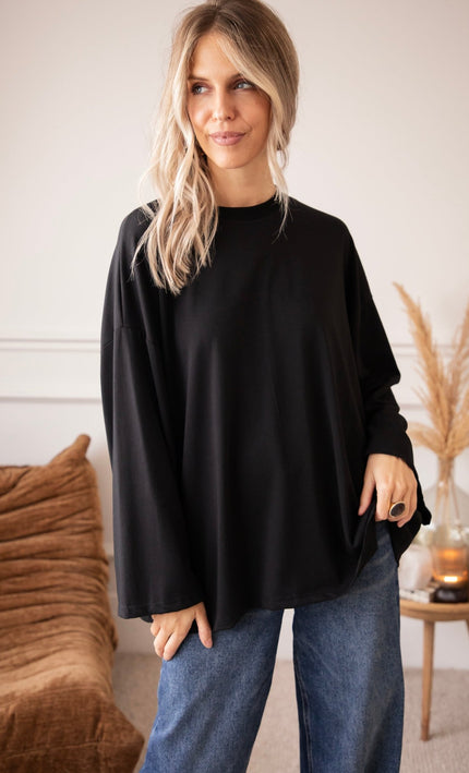 Sandy Smooth Black - Longsleeve - ellemilla