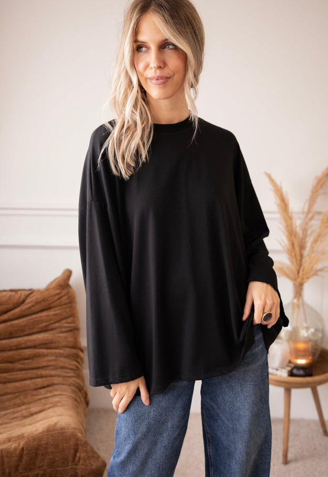 Sandy Smooth Black - Longsleeve - ellemilla