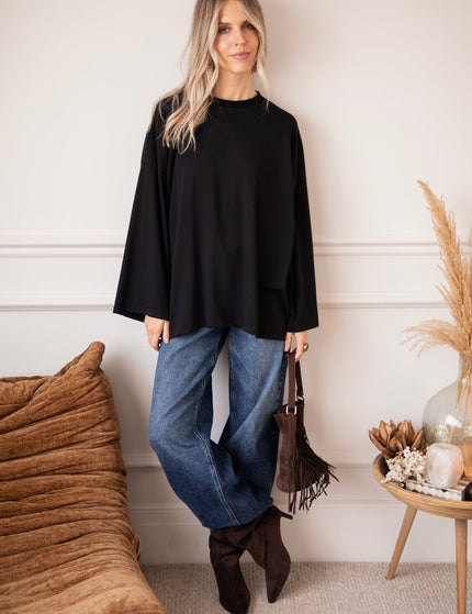 Sandy Smooth Black - Longsleeve - ellemilla