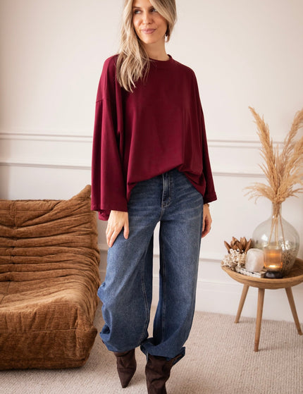 Sandy Smooth Wine - Longsleeve - ellemilla