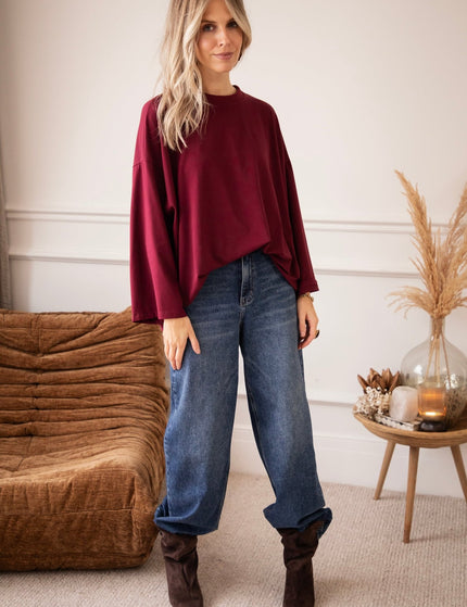 Sandy Smooth Wine - Longsleeve - ellemilla