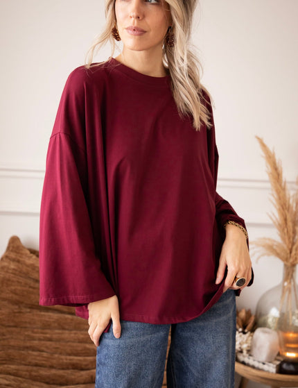 Sandy Smooth Wine - Longsleeve - ellemilla