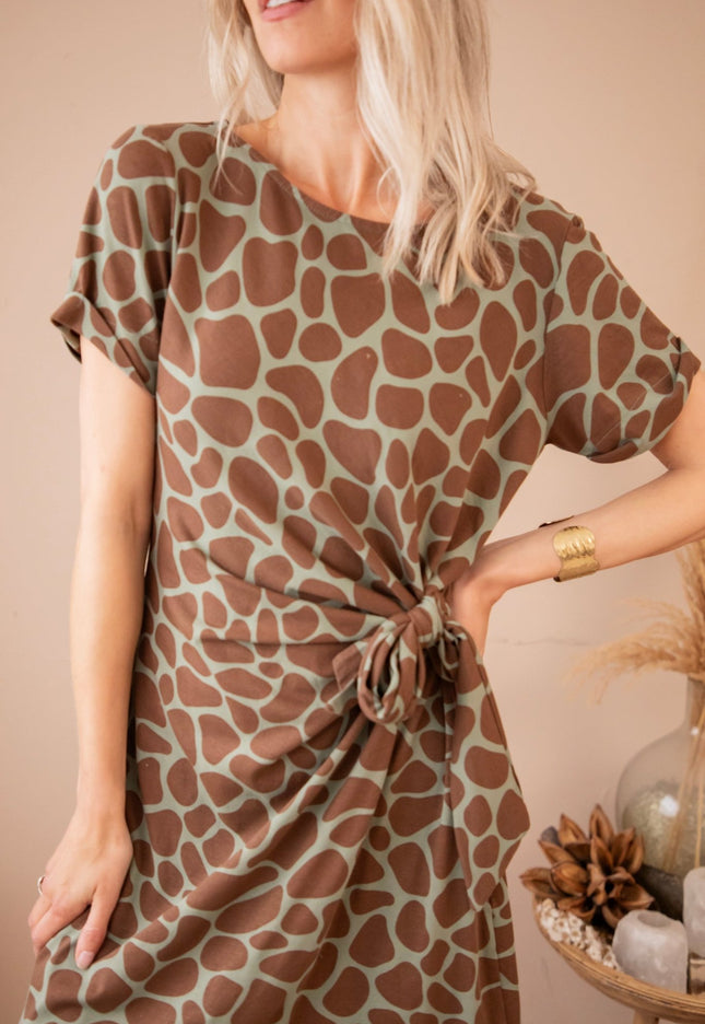 Savanna Kaki/Brown - Jurk - ellemilla