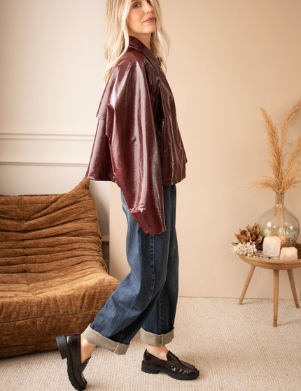 Scottie Gloss Burgundy - Jacket - ellemilla