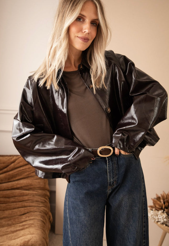 Scottie Gloss Cacao - Jacket - ellemilla