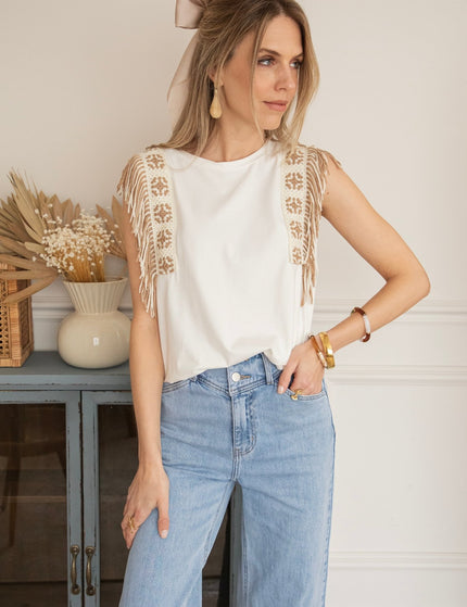 Shake Your Shoulders White - Top - ellemilla