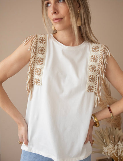 Shake Your Shoulders White - Top - ellemilla