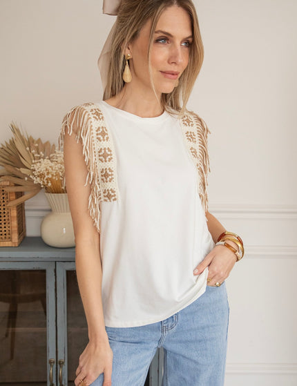 Shake Your Shoulders White - Top - ellemilla