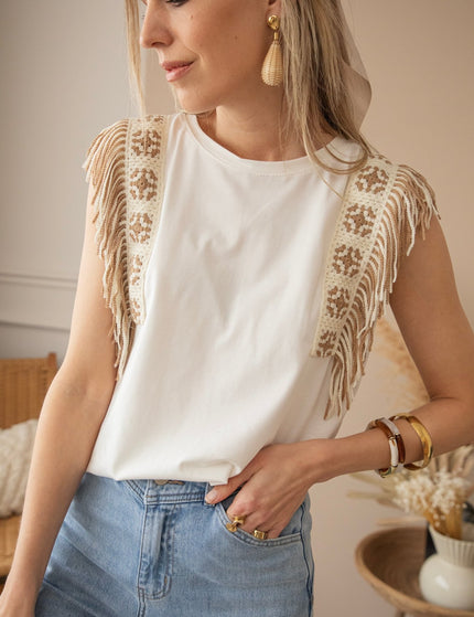 Shake Your Shoulders White - Top - ellemilla