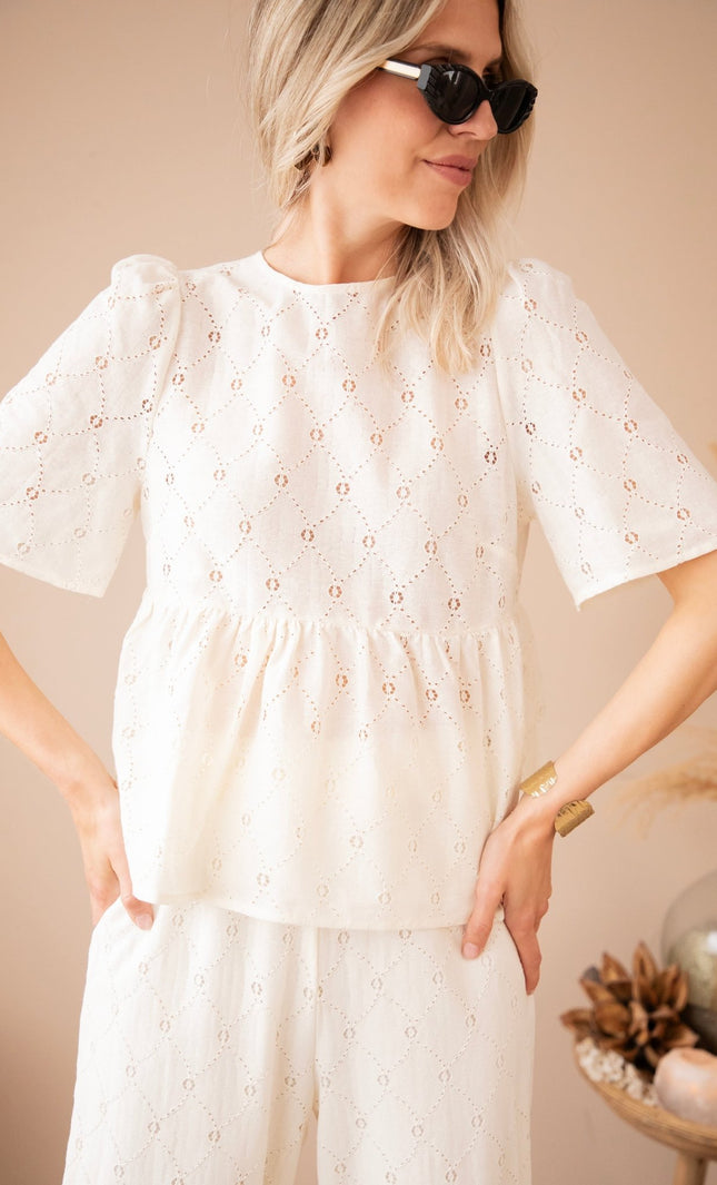 Sicily Beige - Blouse - ellemilla