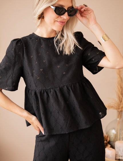 Sicily Black - Blouse - ellemilla