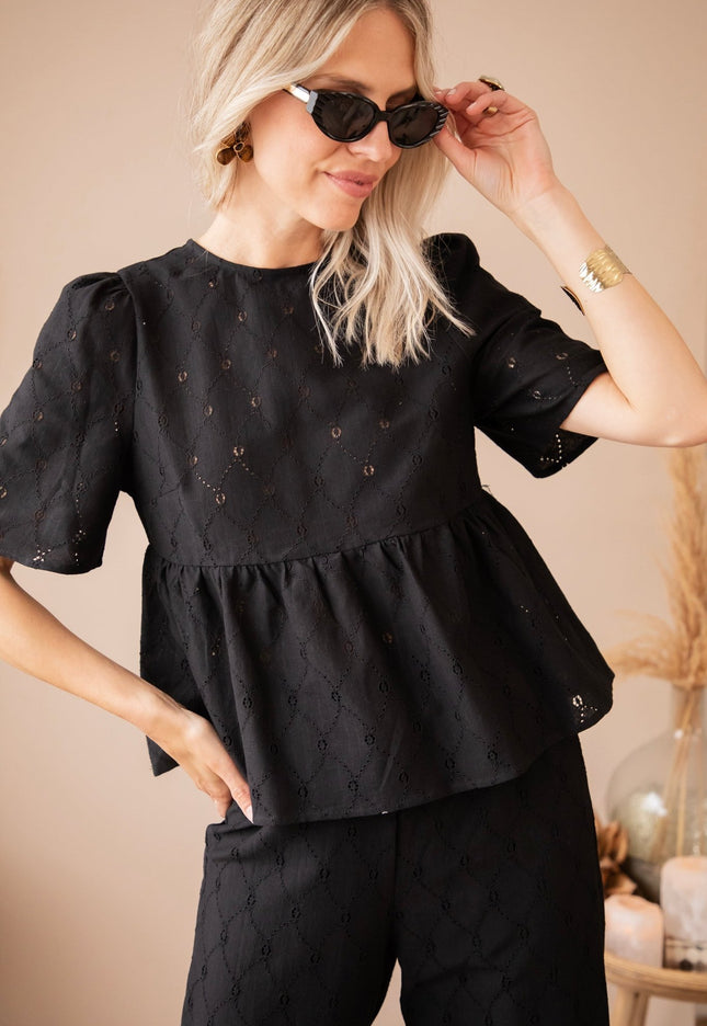 Sicily Black - Blouse - ellemilla