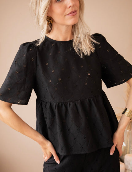 Sicily Black - Blouse - ellemilla