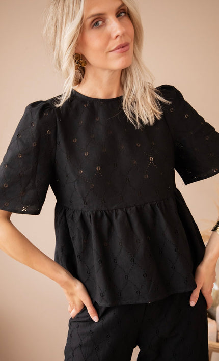 Sicily Black - Blouse - ellemilla