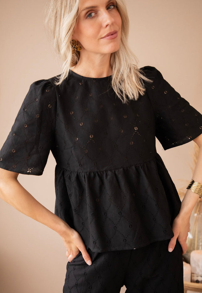 Sicily Black - Blouse - ellemilla