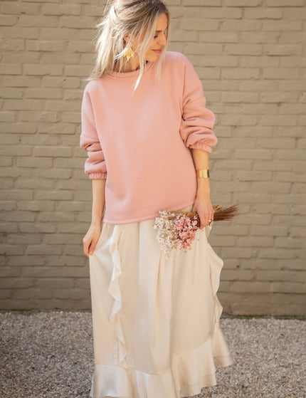 Sidona Satin Beige - Maxi Jurk - ellemilla