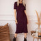Sienna Ribbed Mulberry - Jurk - ellemilla