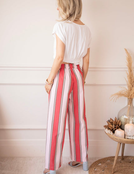Signature Stripes Red/Pink - Broek - ellemilla