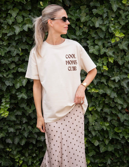 Silky Dots Beige/Kaki - Maxi Rok - ellemilla