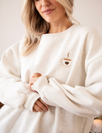 Simplicity & Coffee Soft Grey - Sweater - ellemilla