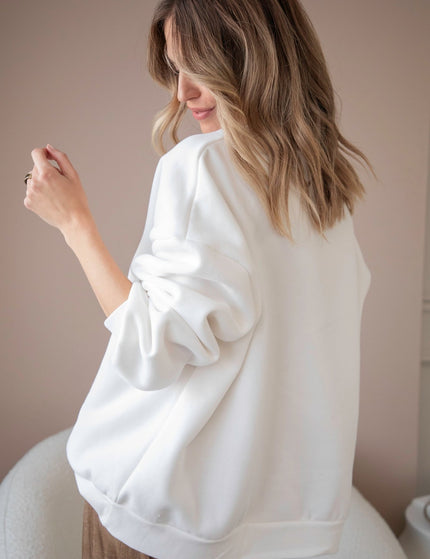 Simplicity White - Sweater - ellemilla