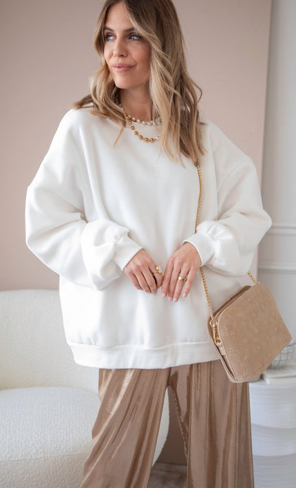 Simplicity White - Sweater - ellemilla