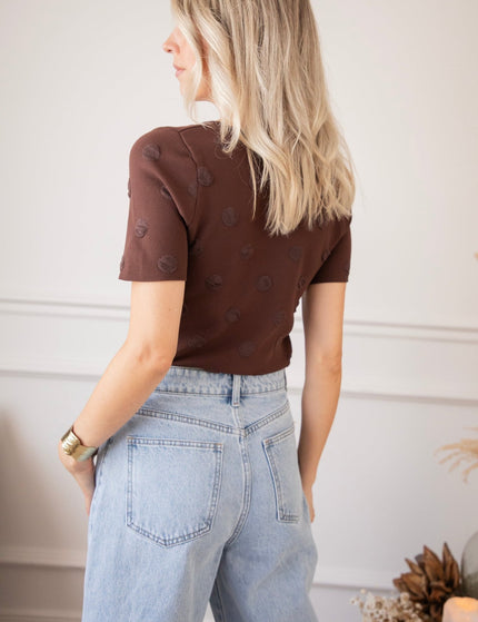 Simply Spots Brown - T-Shirt - ellemilla