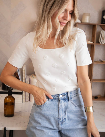 Simply Spots White - T-Shirt - ellemilla
