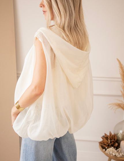 Sleeveless Donna Lace Beige - Jacket - ellemilla