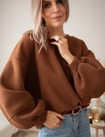 Snuggle Up Brown - Sweater - ellemilla