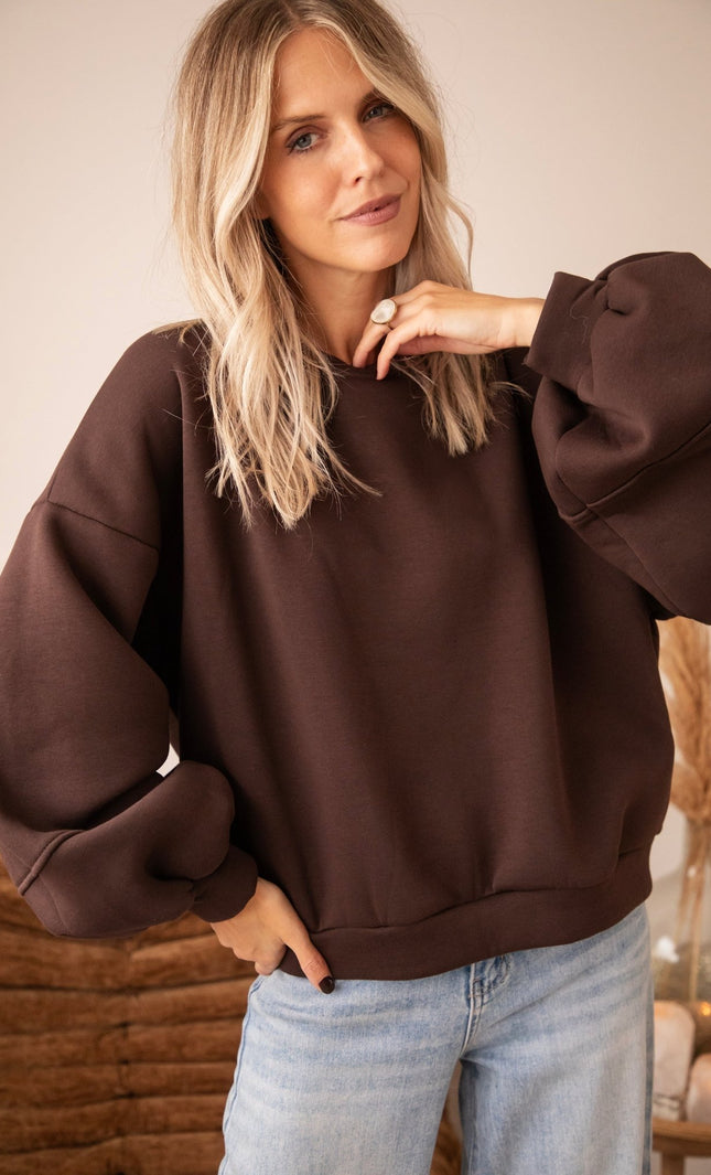 Snuggle Up Cacao - Sweater - ellemilla