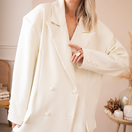 So Gentle White - Blazer - ellemilla