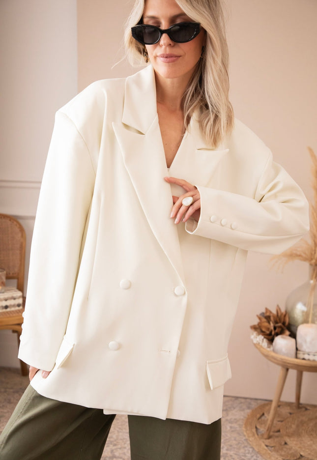 So Gentle White - Blazer - ellemilla