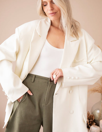 So Gentle White - Blazer - ellemilla