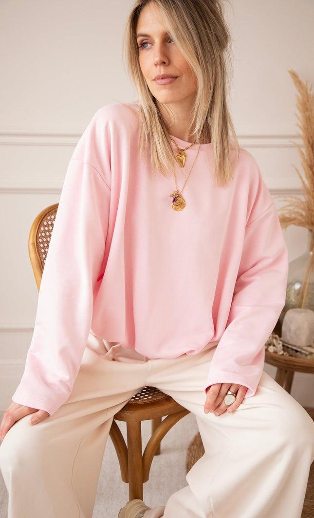 Soft Stretch Baby Pink - Sweater - ellemilla