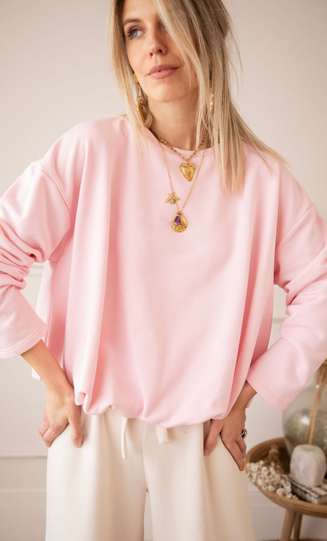 Soft Stretch Baby Pink - Sweater - ellemilla