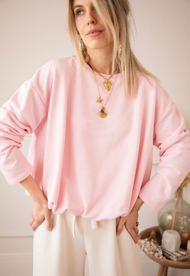 Soft Stretch Baby Pink - Sweater - ellemilla