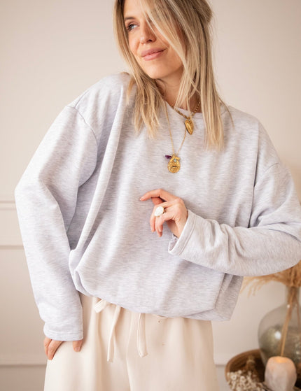 Soft Stretch Soft Grey - Sweater - ellemilla