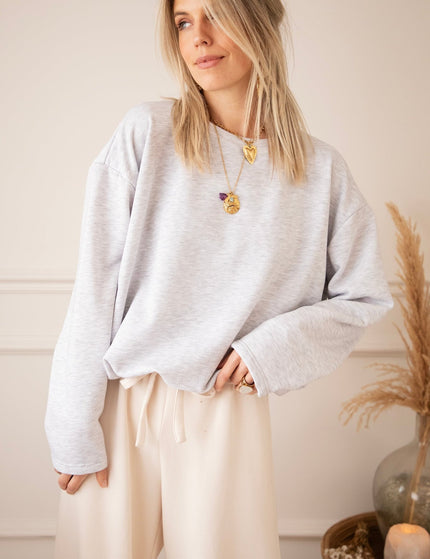 Soft Stretch Soft Grey - Sweater - ellemilla