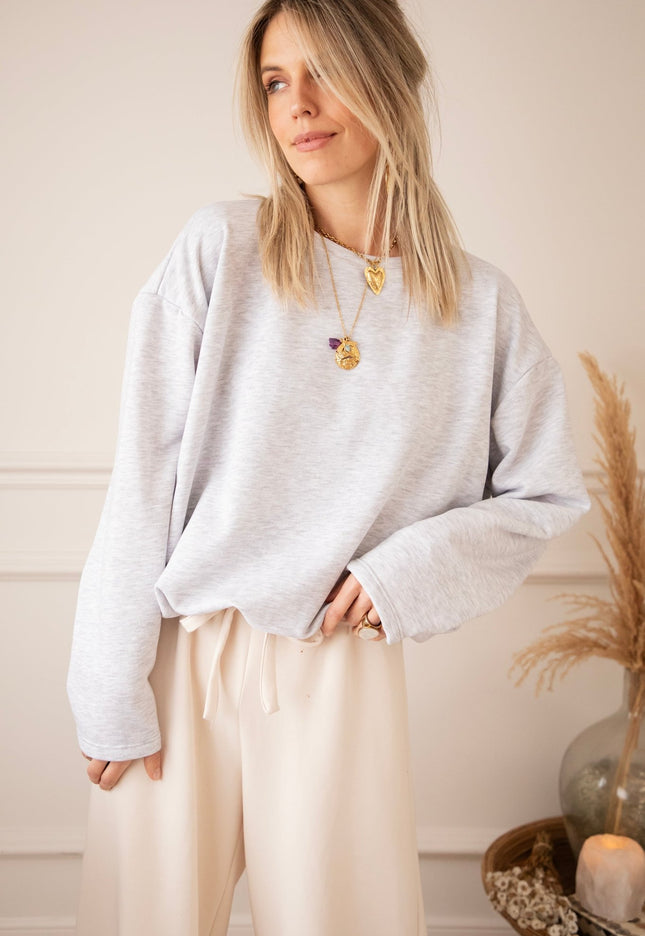Soft Stretch Soft Grey - Sweater - ellemilla