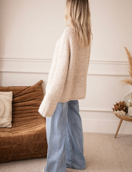 Soft Weave Café Au Lait - Trui - ellemilla